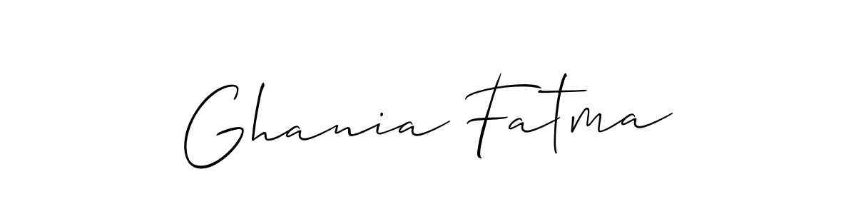 Best and Professional Signature Style for Ghania Fatma. Allison_Script Best Signature Style Collection. Ghania Fatma signature style 2 images and pictures png