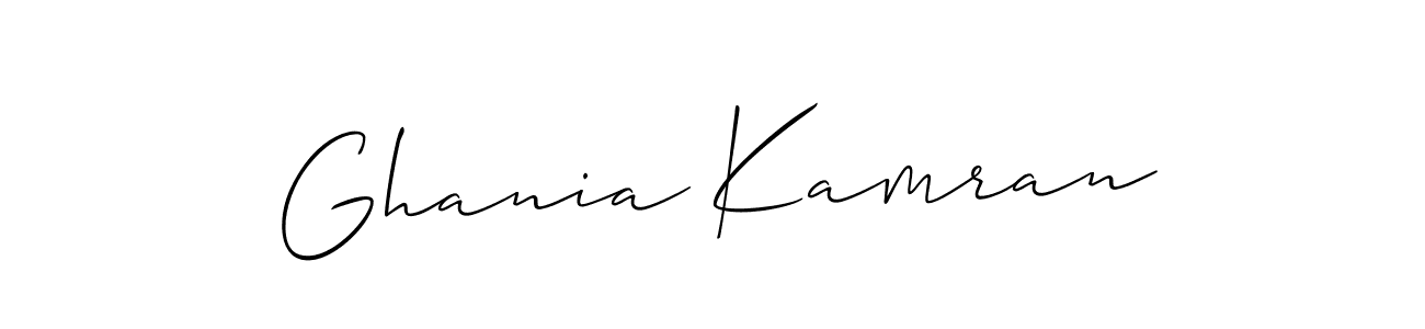 Make a beautiful signature design for name Ghania Kamran. Use this online signature maker to create a handwritten signature for free. Ghania Kamran signature style 2 images and pictures png