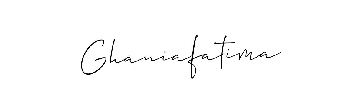 Ghaniafatima stylish signature style. Best Handwritten Sign (Allison_Script) for my name. Handwritten Signature Collection Ideas for my name Ghaniafatima. Ghaniafatima signature style 2 images and pictures png