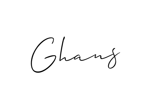 You should practise on your own different ways (Allison_Script) to write your name (Ghans) in signature. don't let someone else do it for you. Ghans signature style 2 images and pictures png