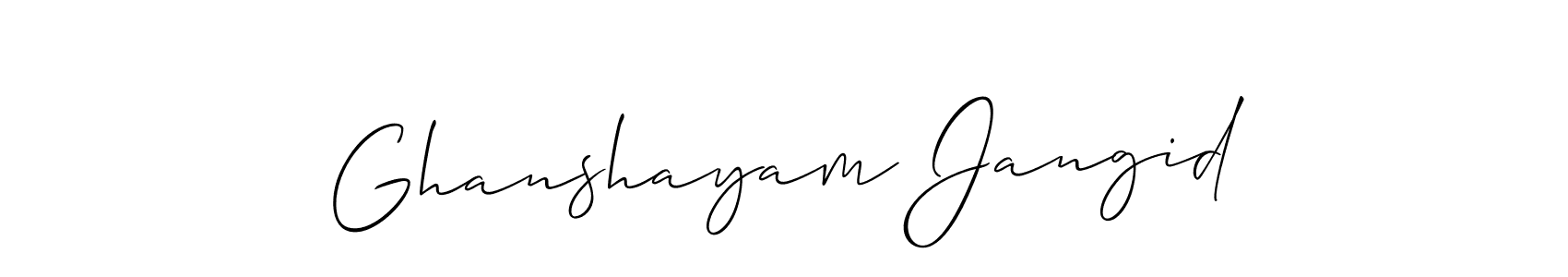 Best and Professional Signature Style for Ghanshayam Jangid. Allison_Script Best Signature Style Collection. Ghanshayam Jangid signature style 2 images and pictures png