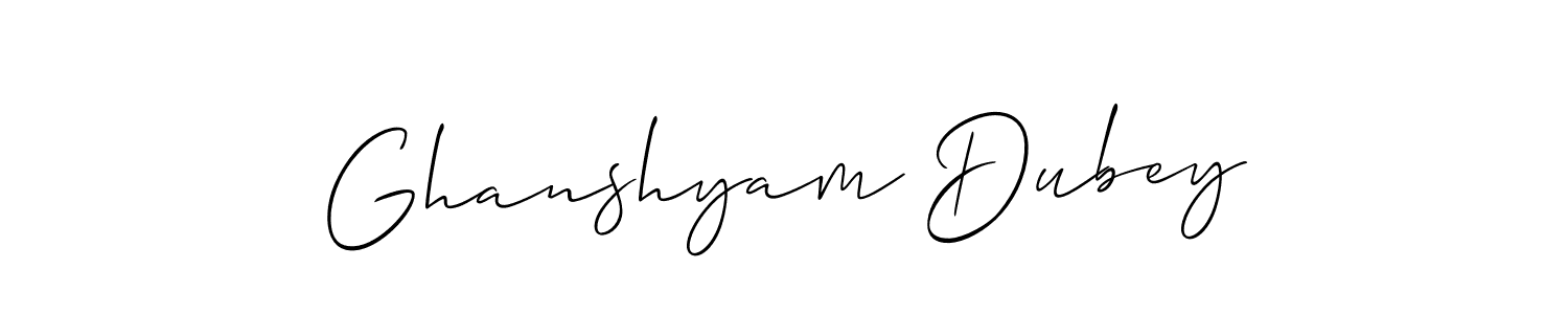 Design your own signature with our free online signature maker. With this signature software, you can create a handwritten (Allison_Script) signature for name Ghanshyam Dubey. Ghanshyam Dubey signature style 2 images and pictures png