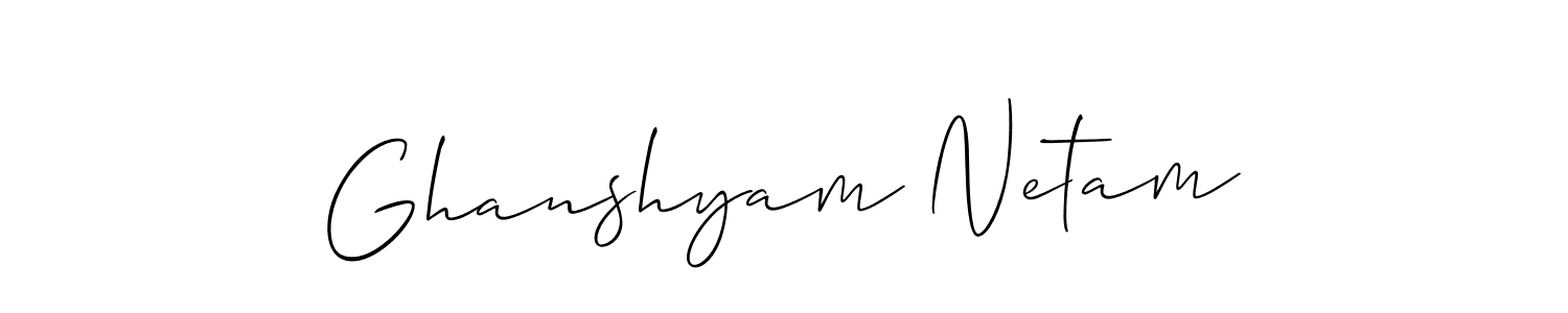 Make a short Ghanshyam Netam signature style. Manage your documents anywhere anytime using Allison_Script. Create and add eSignatures, submit forms, share and send files easily. Ghanshyam Netam signature style 2 images and pictures png