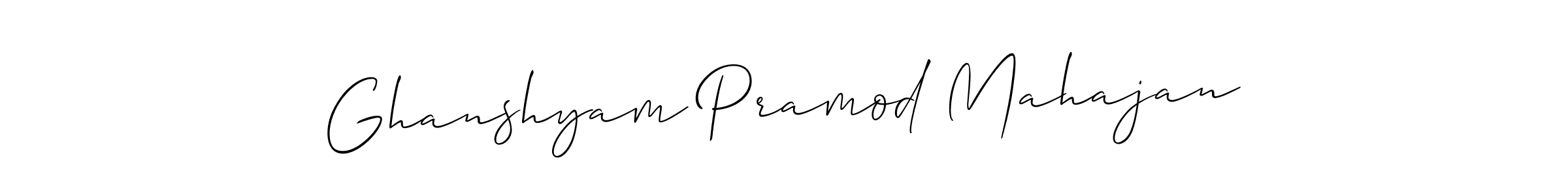 Ghanshyam Pramod Mahajan stylish signature style. Best Handwritten Sign (Allison_Script) for my name. Handwritten Signature Collection Ideas for my name Ghanshyam Pramod Mahajan. Ghanshyam Pramod Mahajan signature style 2 images and pictures png