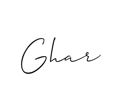 You should practise on your own different ways (Allison_Script) to write your name (Ghar) in signature. don't let someone else do it for you. Ghar signature style 2 images and pictures png