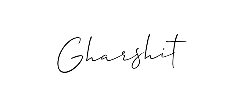 Make a short Gharshit signature style. Manage your documents anywhere anytime using Allison_Script. Create and add eSignatures, submit forms, share and send files easily. Gharshit signature style 2 images and pictures png