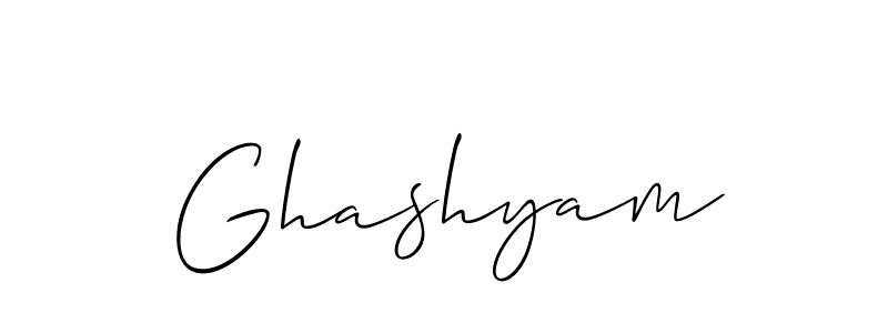 Make a short Ghashyam signature style. Manage your documents anywhere anytime using Allison_Script. Create and add eSignatures, submit forms, share and send files easily. Ghashyam signature style 2 images and pictures png