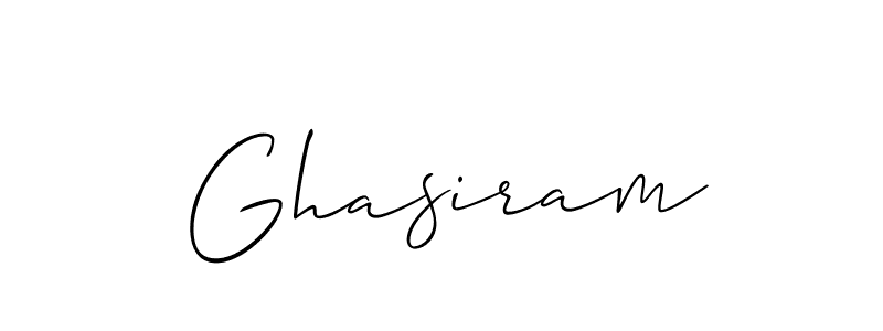 How to make Ghasiram name signature. Use Allison_Script style for creating short signs online. This is the latest handwritten sign. Ghasiram signature style 2 images and pictures png