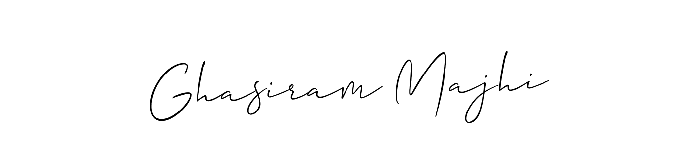 Similarly Allison_Script is the best handwritten signature design. Signature creator online .You can use it as an online autograph creator for name Ghasiram Majhi. Ghasiram Majhi signature style 2 images and pictures png