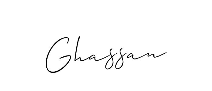 You should practise on your own different ways (Allison_Script) to write your name (Ghassan) in signature. don't let someone else do it for you. Ghassan signature style 2 images and pictures png