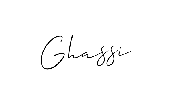 You should practise on your own different ways (Allison_Script) to write your name (Ghassi) in signature. don't let someone else do it for you. Ghassi signature style 2 images and pictures png