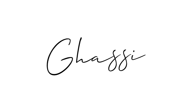 You should practise on your own different ways (Allison_Script) to write your name (Ghassi) in signature. don't let someone else do it for you. Ghassi signature style 2 images and pictures png