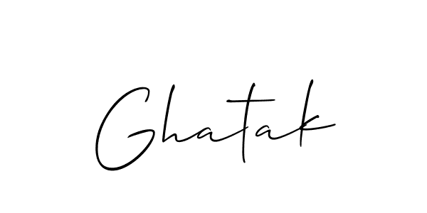 It looks lik you need a new signature style for name Ghatak. Design unique handwritten (Allison_Script) signature with our free signature maker in just a few clicks. Ghatak signature style 2 images and pictures png