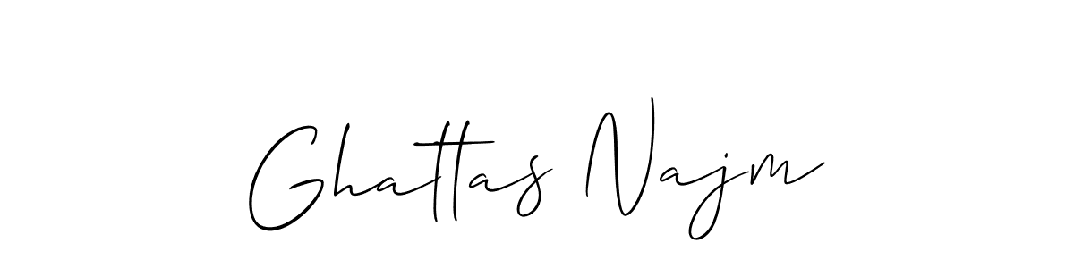 It looks lik you need a new signature style for name Ghattas Najm. Design unique handwritten (Allison_Script) signature with our free signature maker in just a few clicks. Ghattas Najm signature style 2 images and pictures png