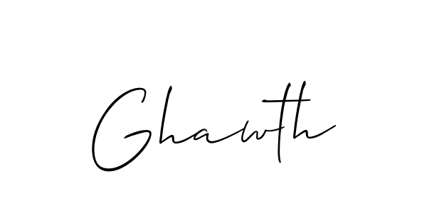 Also You can easily find your signature by using the search form. We will create Ghawth name handwritten signature images for you free of cost using Allison_Script sign style. Ghawth signature style 2 images and pictures png