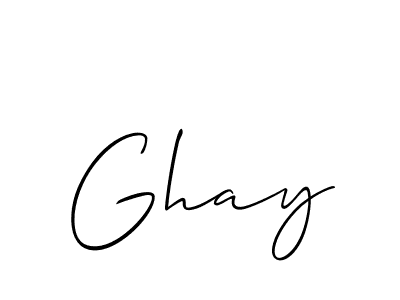 Allison_Script is a professional signature style that is perfect for those who want to add a touch of class to their signature. It is also a great choice for those who want to make their signature more unique. Get Ghay name to fancy signature for free. Ghay signature style 2 images and pictures png