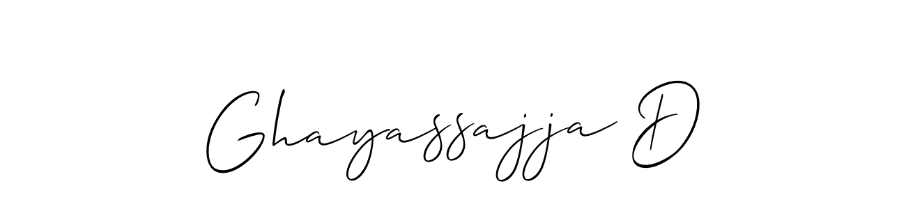 Make a beautiful signature design for name Ghayassajja D. Use this online signature maker to create a handwritten signature for free. Ghayassajja D signature style 2 images and pictures png