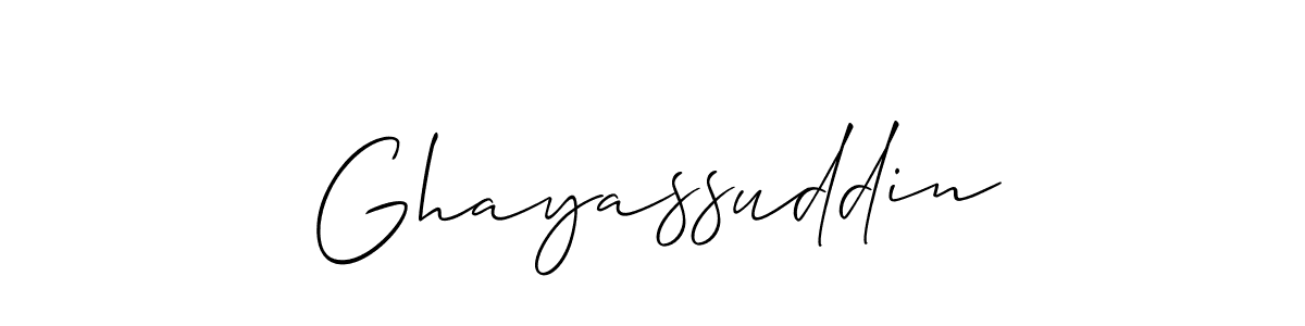 if you are searching for the best signature style for your name Ghayassuddin. so please give up your signature search. here we have designed multiple signature styles  using Allison_Script. Ghayassuddin signature style 2 images and pictures png