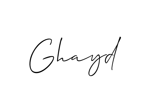 Similarly Allison_Script is the best handwritten signature design. Signature creator online .You can use it as an online autograph creator for name Ghayd. Ghayd signature style 2 images and pictures png