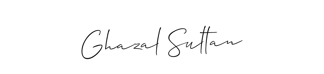 Also we have Ghazal Sultan name is the best signature style. Create professional handwritten signature collection using Allison_Script autograph style. Ghazal Sultan signature style 2 images and pictures png