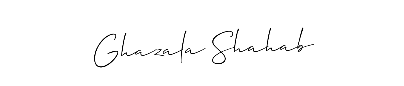 Check out images of Autograph of Ghazala Shahab name. Actor Ghazala Shahab Signature Style. Allison_Script is a professional sign style online. Ghazala Shahab signature style 2 images and pictures png
