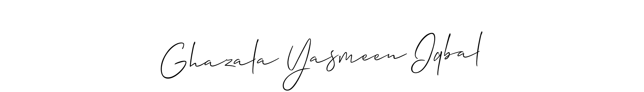 How to Draw Ghazala Yasmeen Iqbal signature style? Allison_Script is a latest design signature styles for name Ghazala Yasmeen Iqbal. Ghazala Yasmeen Iqbal signature style 2 images and pictures png