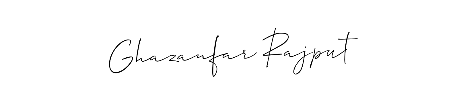 Make a beautiful signature design for name Ghazanfar Rajput. With this signature (Allison_Script) style, you can create a handwritten signature for free. Ghazanfar Rajput signature style 2 images and pictures png