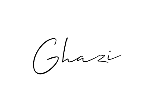 if you are searching for the best signature style for your name Ghazi. so please give up your signature search. here we have designed multiple signature styles  using Allison_Script. Ghazi signature style 2 images and pictures png