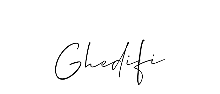 Similarly Allison_Script is the best handwritten signature design. Signature creator online .You can use it as an online autograph creator for name Ghedifi. Ghedifi signature style 2 images and pictures png