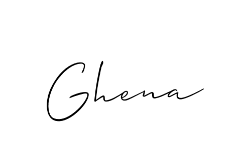 It looks lik you need a new signature style for name Ghena. Design unique handwritten (Allison_Script) signature with our free signature maker in just a few clicks. Ghena signature style 2 images and pictures png