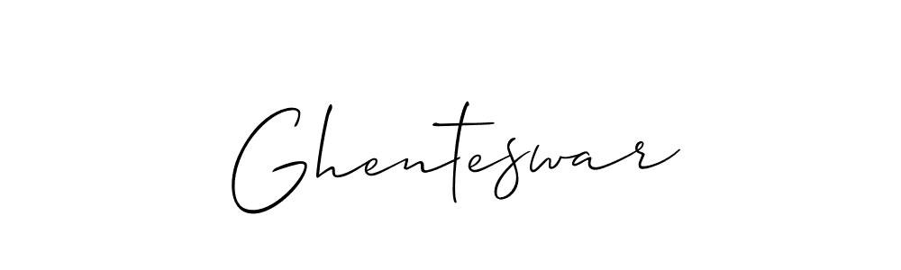 Create a beautiful signature design for name Ghenteswar. With this signature (Allison_Script) fonts, you can make a handwritten signature for free. Ghenteswar signature style 2 images and pictures png