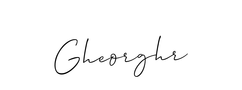 You should practise on your own different ways (Allison_Script) to write your name (Gheorghr) in signature. don't let someone else do it for you. Gheorghr signature style 2 images and pictures png