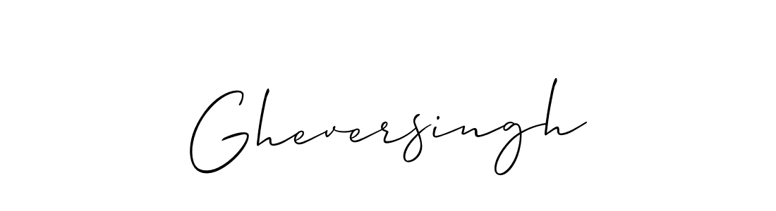 Design your own signature with our free online signature maker. With this signature software, you can create a handwritten (Allison_Script) signature for name Gheversingh. Gheversingh signature style 2 images and pictures png