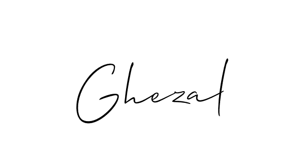 It looks lik you need a new signature style for name Ghezal. Design unique handwritten (Allison_Script) signature with our free signature maker in just a few clicks. Ghezal signature style 2 images and pictures png