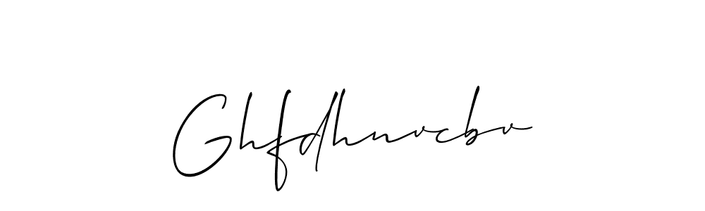 Create a beautiful signature design for name Ghfdhnvcbv. With this signature (Allison_Script) fonts, you can make a handwritten signature for free. Ghfdhnvcbv signature style 2 images and pictures png