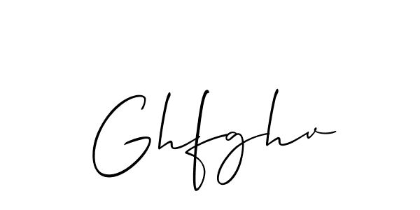 How to make Ghfghv signature? Allison_Script is a professional autograph style. Create handwritten signature for Ghfghv name. Ghfghv signature style 2 images and pictures png