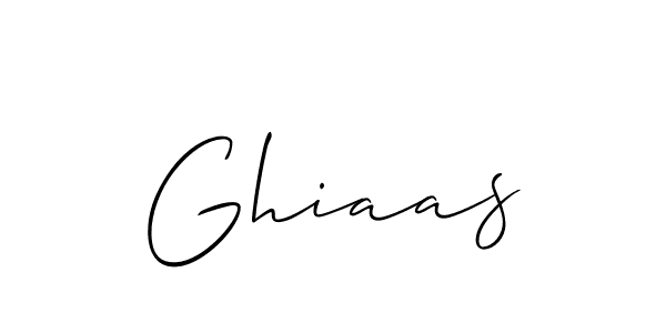It looks lik you need a new signature style for name Ghiaas. Design unique handwritten (Allison_Script) signature with our free signature maker in just a few clicks. Ghiaas signature style 2 images and pictures png