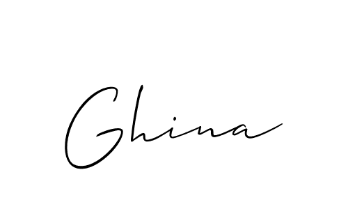 How to make Ghina name signature. Use Allison_Script style for creating short signs online. This is the latest handwritten sign. Ghina signature style 2 images and pictures png