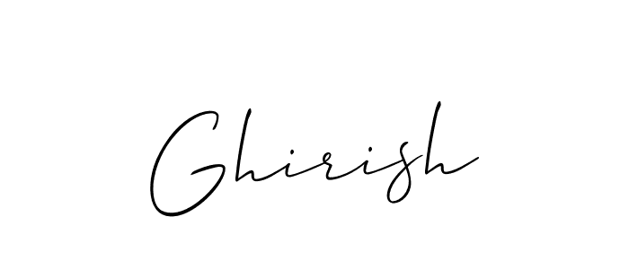 Also we have Ghirish name is the best signature style. Create professional handwritten signature collection using Allison_Script autograph style. Ghirish signature style 2 images and pictures png