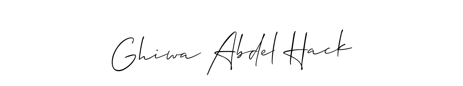 if you are searching for the best signature style for your name Ghiwa Abdel Hack. so please give up your signature search. here we have designed multiple signature styles  using Allison_Script. Ghiwa Abdel Hack signature style 2 images and pictures png