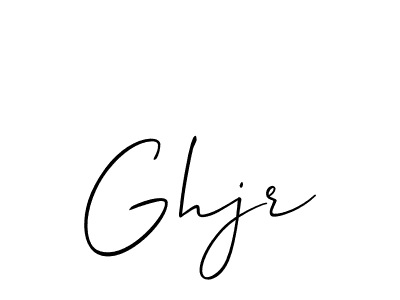 Design your own signature with our free online signature maker. With this signature software, you can create a handwritten (Allison_Script) signature for name Ghjr. Ghjr signature style 2 images and pictures png