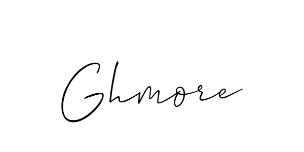if you are searching for the best signature style for your name Ghmore. so please give up your signature search. here we have designed multiple signature styles  using Allison_Script. Ghmore signature style 2 images and pictures png