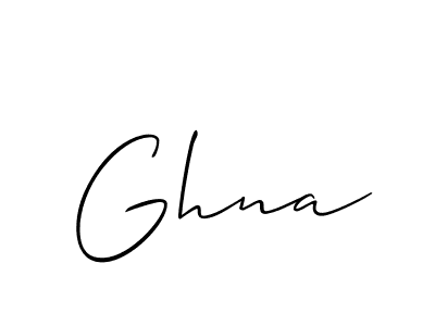 Ghna stylish signature style. Best Handwritten Sign (Allison_Script) for my name. Handwritten Signature Collection Ideas for my name Ghna. Ghna signature style 2 images and pictures png