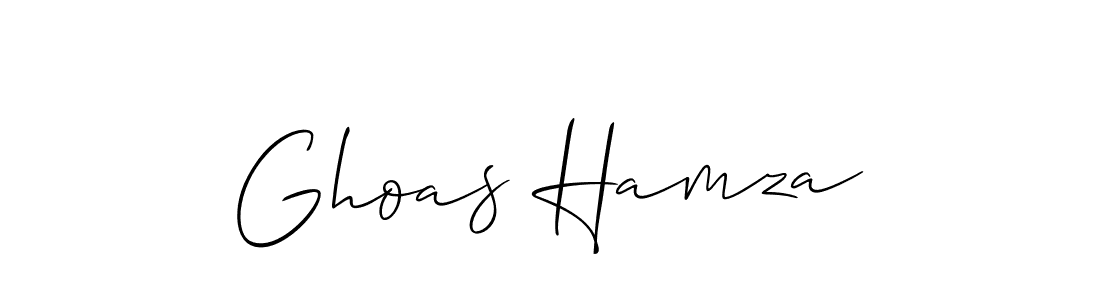 Make a short Ghoas Hamza signature style. Manage your documents anywhere anytime using Allison_Script. Create and add eSignatures, submit forms, share and send files easily. Ghoas Hamza signature style 2 images and pictures png