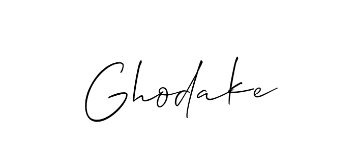 Also we have Ghodake name is the best signature style. Create professional handwritten signature collection using Allison_Script autograph style. Ghodake signature style 2 images and pictures png