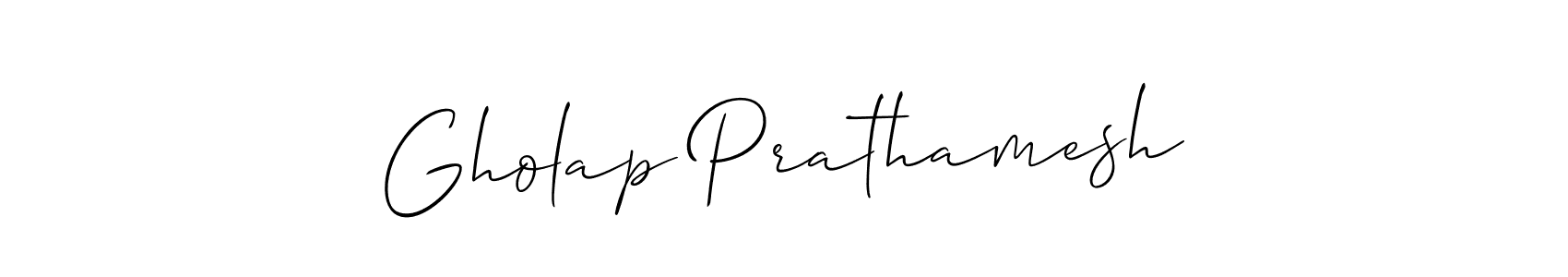 You should practise on your own different ways (Allison_Script) to write your name (Gholap Prathamesh) in signature. don't let someone else do it for you. Gholap Prathamesh signature style 2 images and pictures png