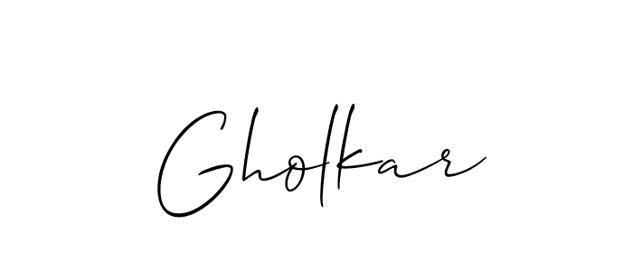 Similarly Allison_Script is the best handwritten signature design. Signature creator online .You can use it as an online autograph creator for name Gholkar. Gholkar signature style 2 images and pictures png