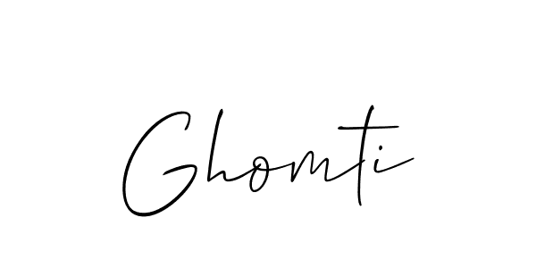 How to make Ghomti name signature. Use Allison_Script style for creating short signs online. This is the latest handwritten sign. Ghomti signature style 2 images and pictures png