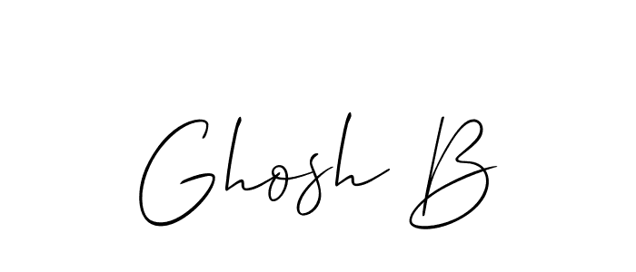 Create a beautiful signature design for name Ghosh B. With this signature (Allison_Script) fonts, you can make a handwritten signature for free. Ghosh B signature style 2 images and pictures png