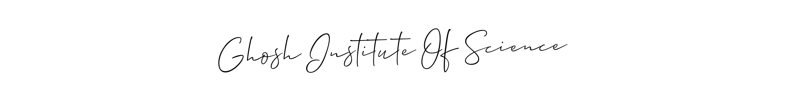 Also we have Ghosh Institute Of Science name is the best signature style. Create professional handwritten signature collection using Allison_Script autograph style. Ghosh Institute Of Science signature style 2 images and pictures png